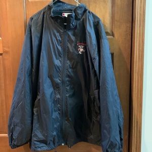 Wisconsin Badger black rain jacket